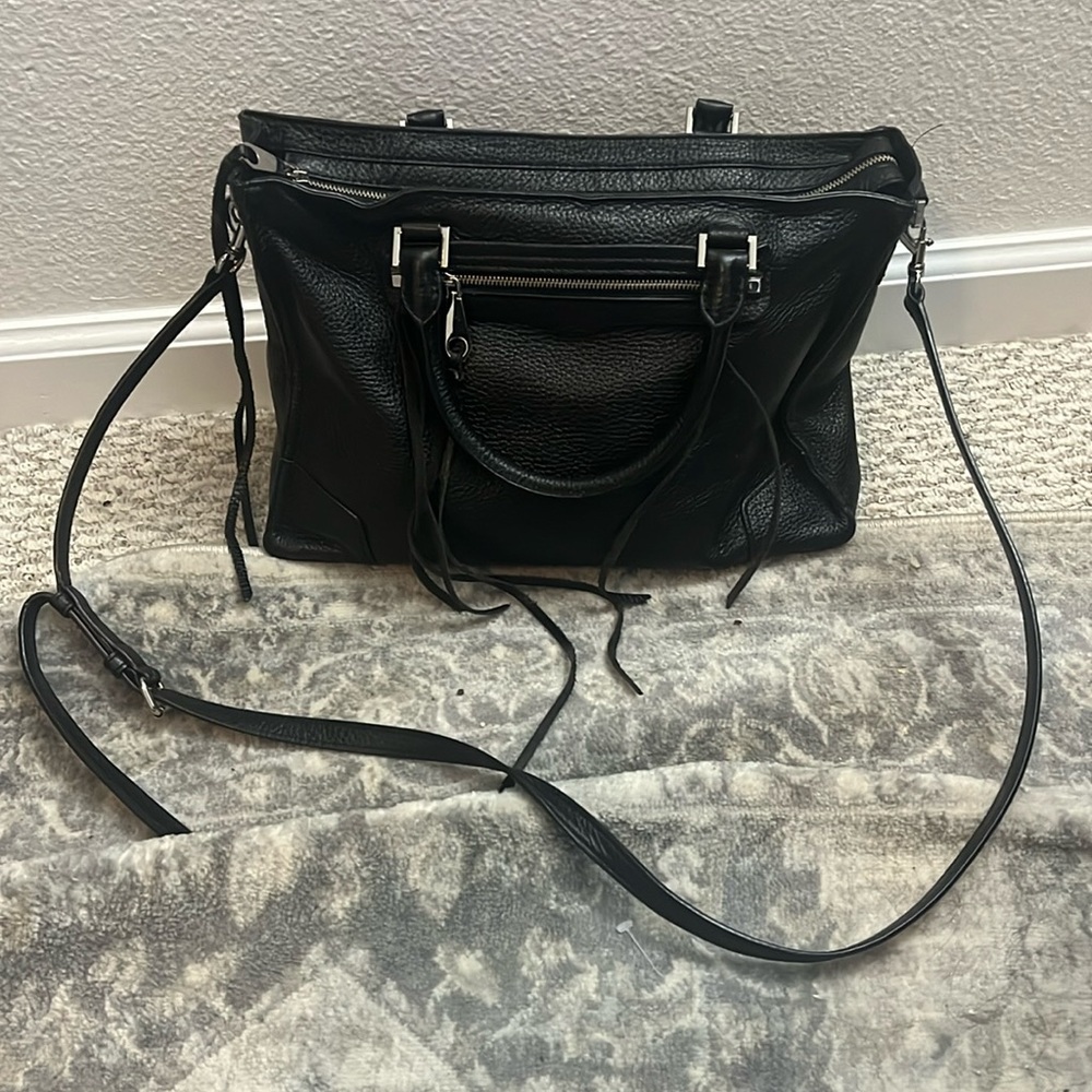 Rebecca minkoff black leather purse
